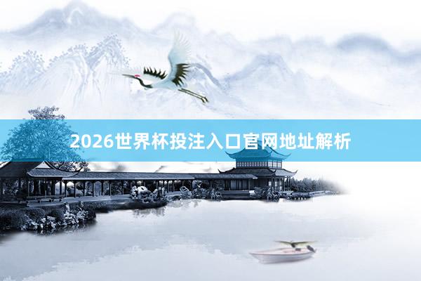 2026世界杯投注入口官网地址解析